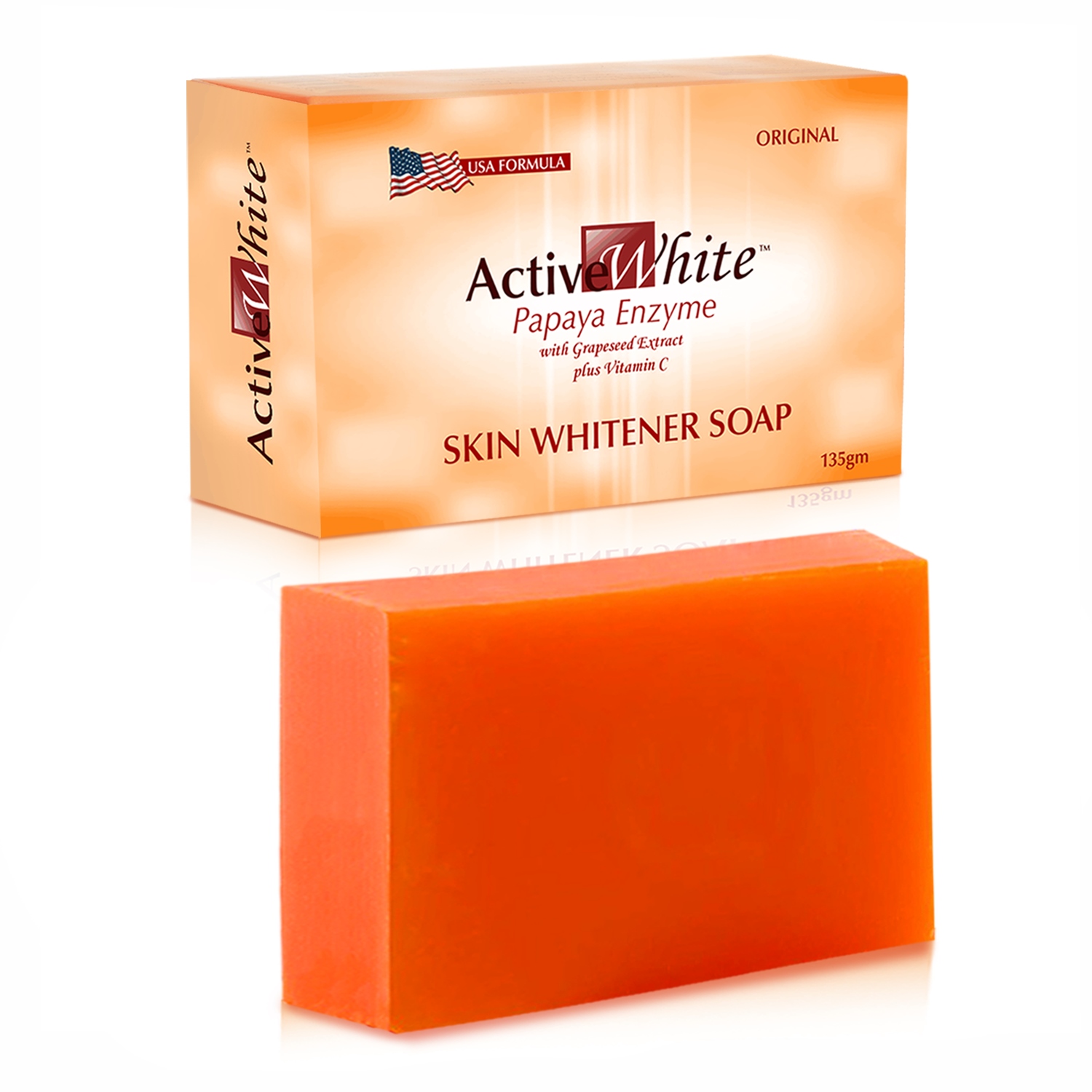 Active White Papaya Enzyme Skin Whitening Soap