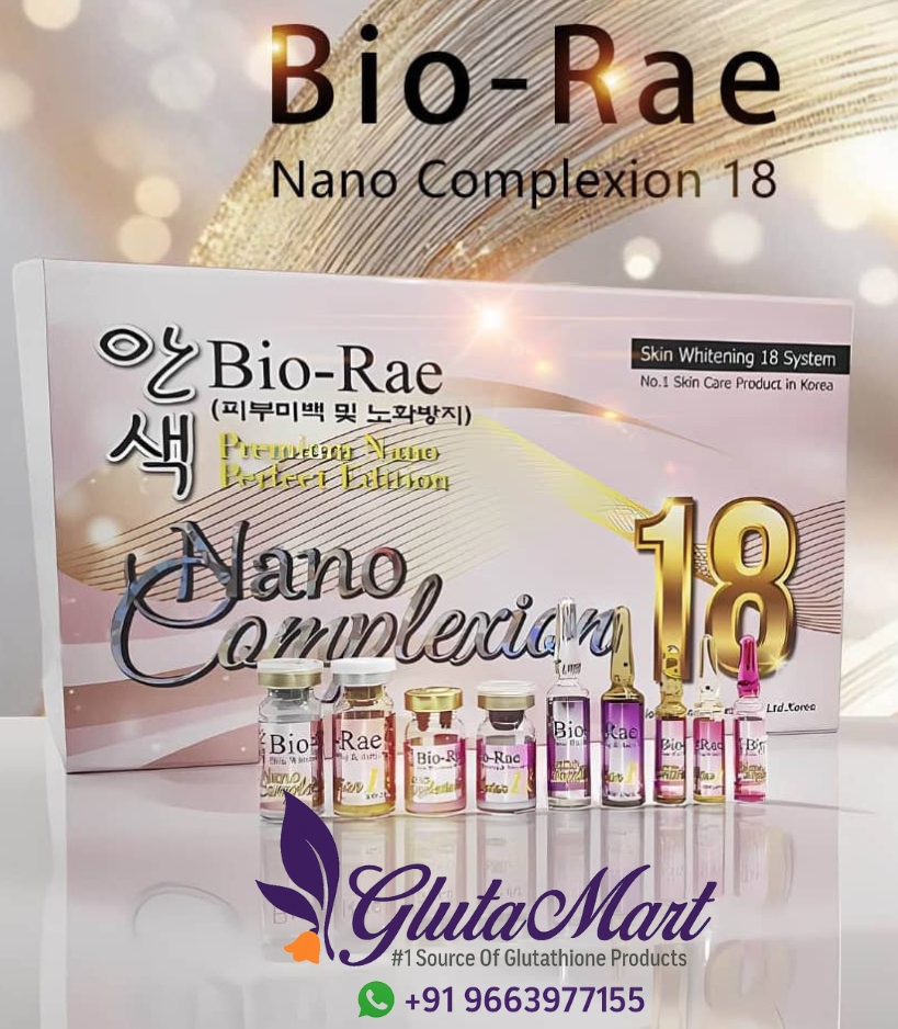 Bio Rae Nano Complexion 18 Skin Whitening Glutathione Injection