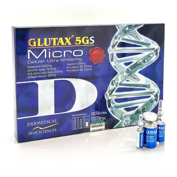 Glutax 5gs Micro 5000mg Cellular Ultra Whitening Injections