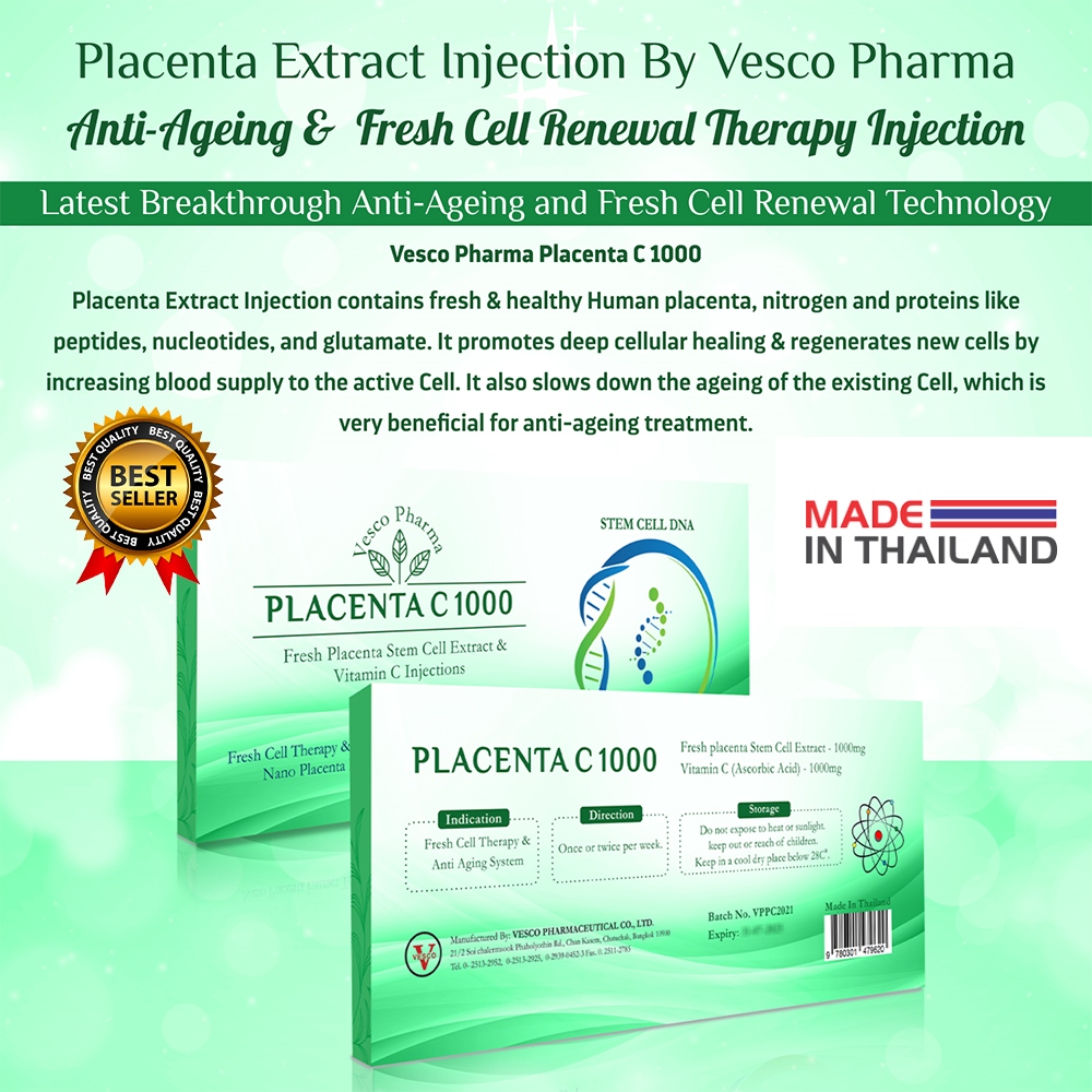 Vesco Pharma Placenta C 1000 Injection