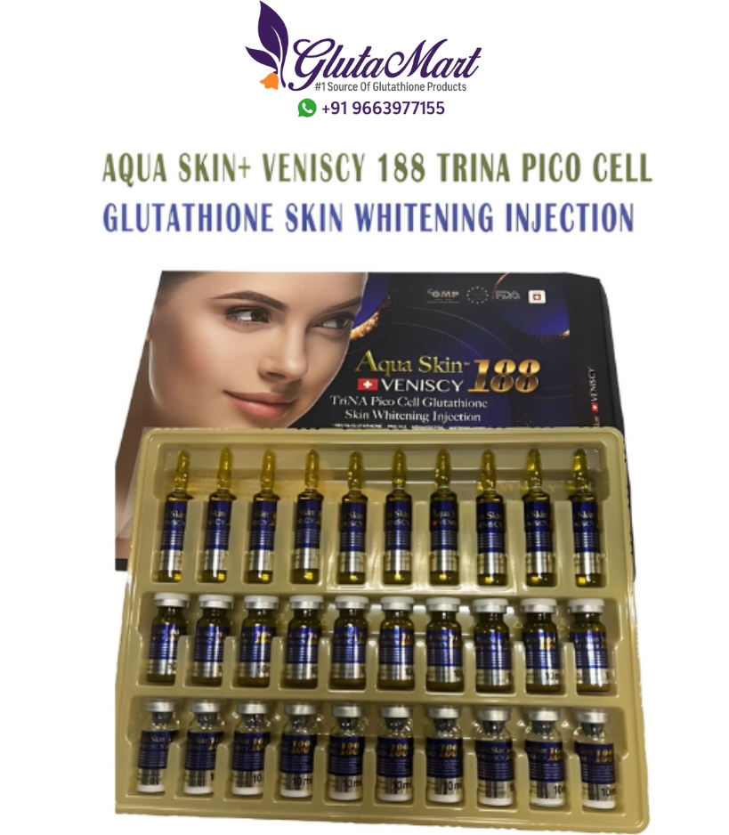 Aqua Skin Veniscy 188 TriNa Pico Glutathione Injections