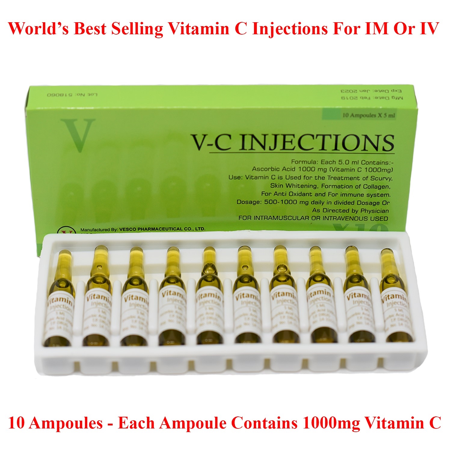 Vc Vitamin C 1000mg Injections Vc Vitamin C 1000mg Injections