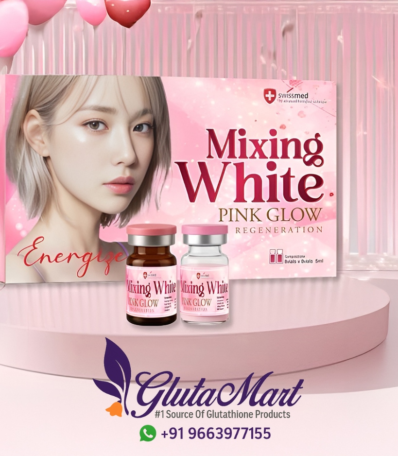 Swismed Mixing White Pink Glow Glutathione Injection