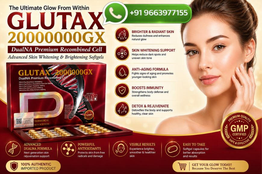 Glutax 20000000GX Glutathione Skin Whitening Softgels Benefits