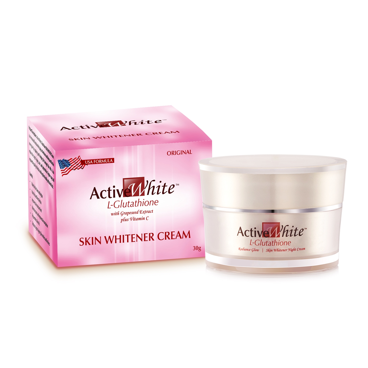 Active White L Glutathione Skin Whitening Cream