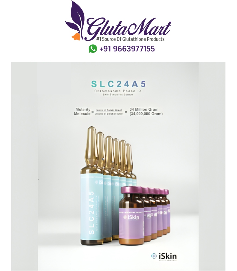 Iskin SLC24A5 Chromosome Phase IX Glutathione Whitening Injection