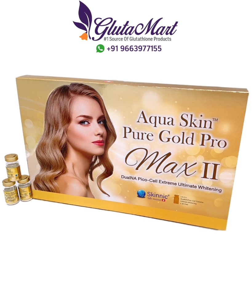 Aqua skin pure gold pro max II Glutathione Injection