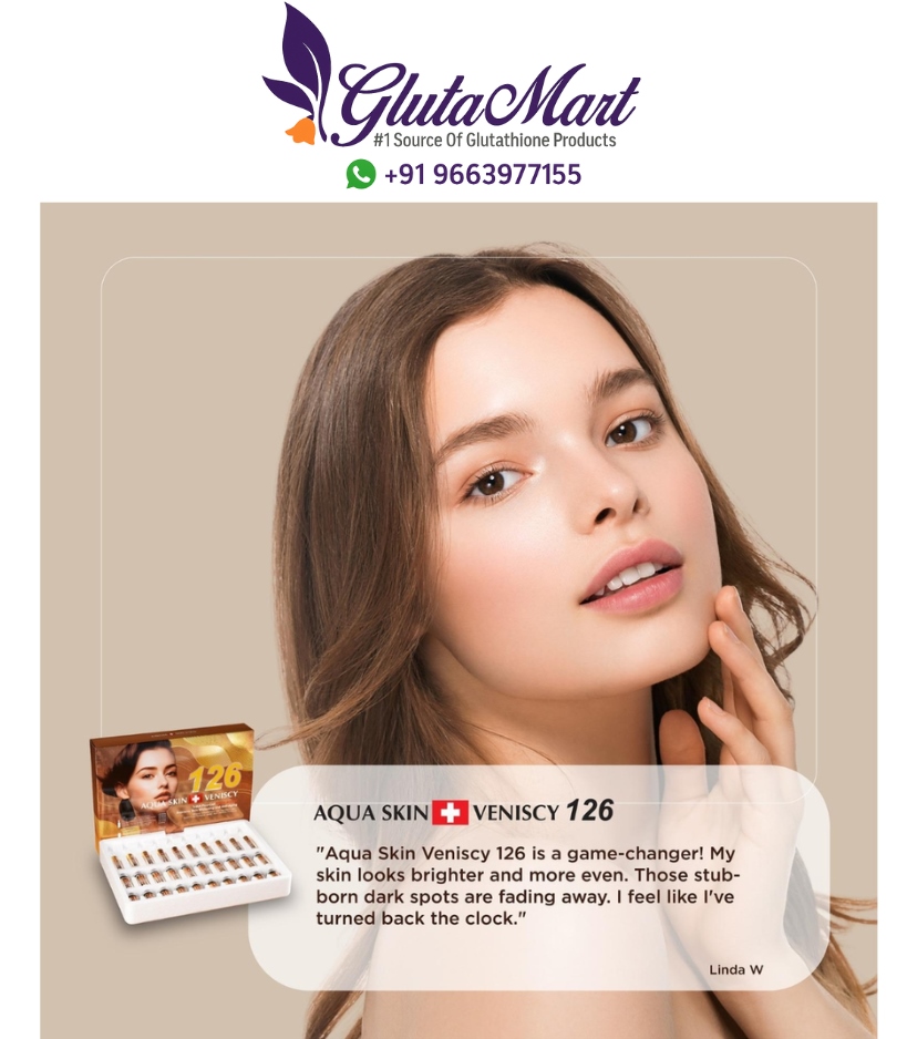 Aqua Skin Veniscy 126 TriNA Pico Absorption Glutathione Injection