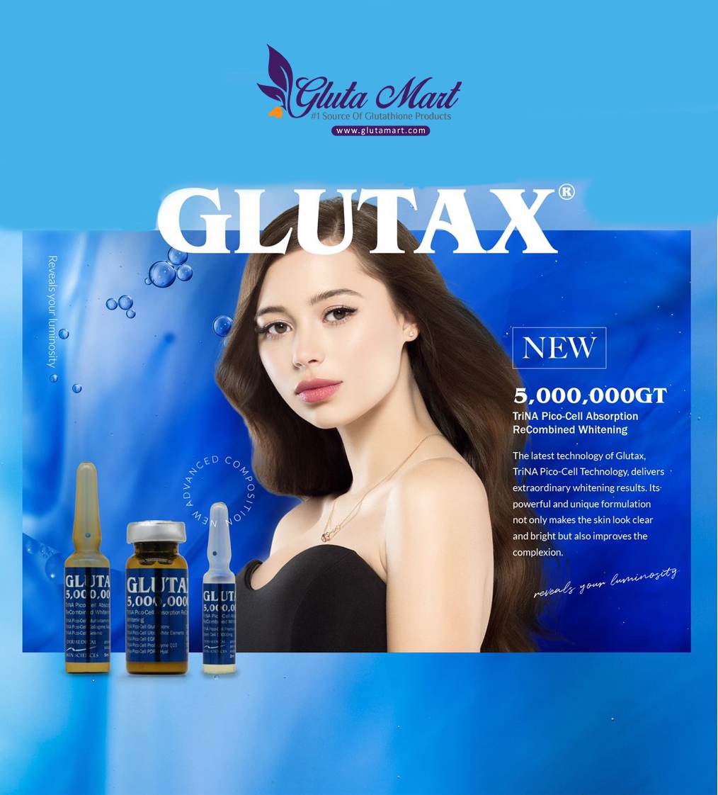 Glutax 5000,000GT TriNA Pico Cell Absorption Recombined Whitening Injection