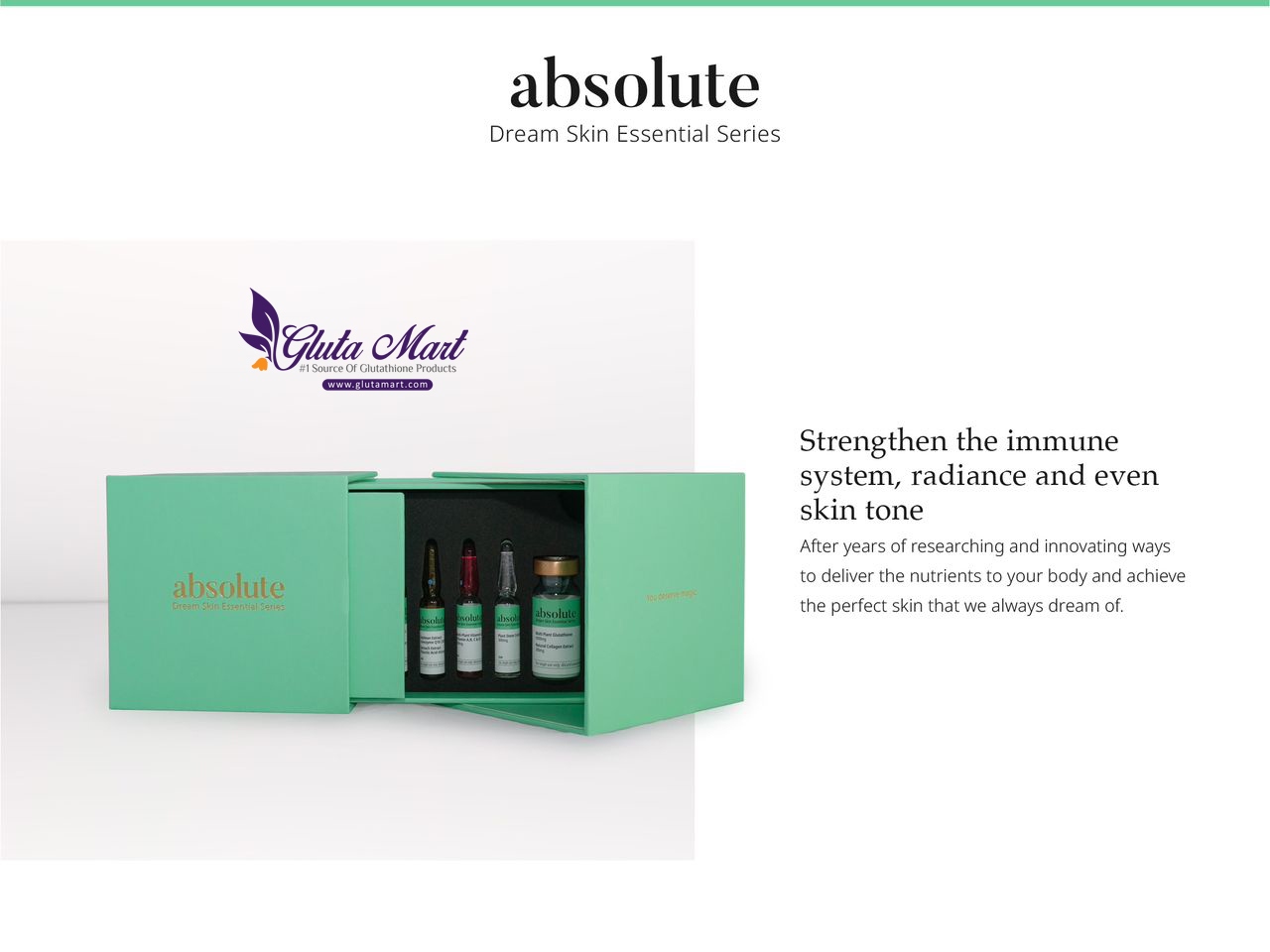 Absolute Dream Skin Essentials Skin Whitening Glutathione Injection