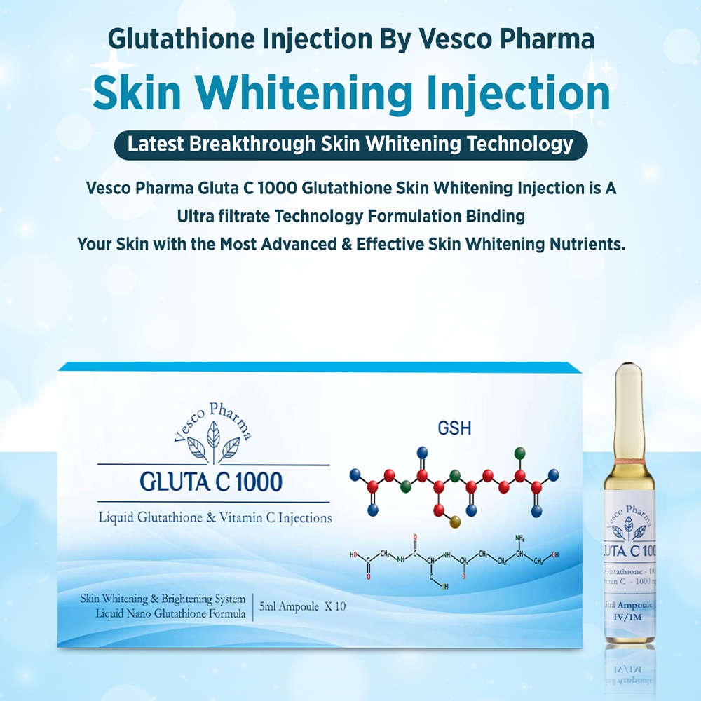 Glutathione Injection By Vesco Pharma Gluta C 1000 And Vitamin C