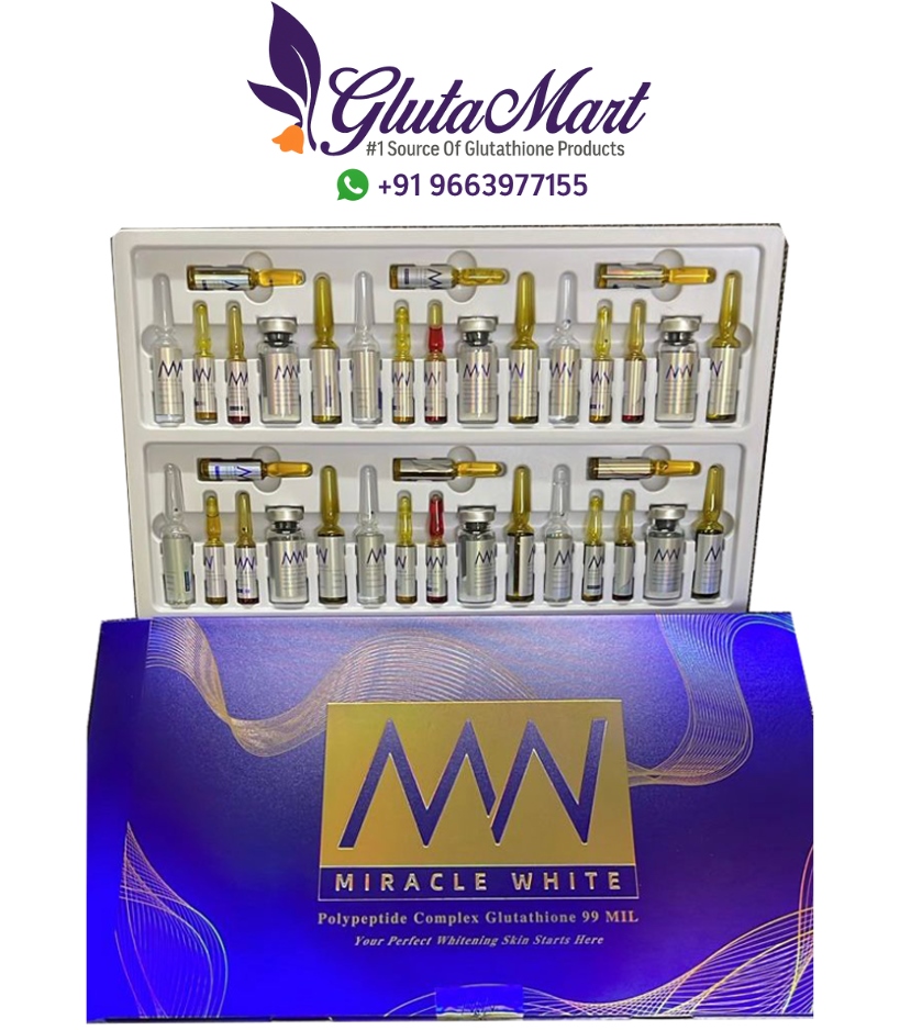 Miracle White 99000000mg Glutathione Injection