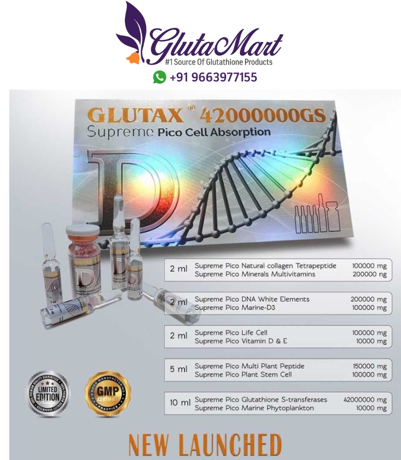 Glutax 42000000gs Supreme PicoCell Glutathione Injection