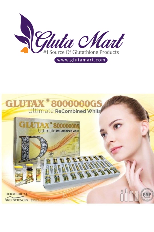 Glutax 8000000gs Ultimate Recombined White Glutathione Injection In India