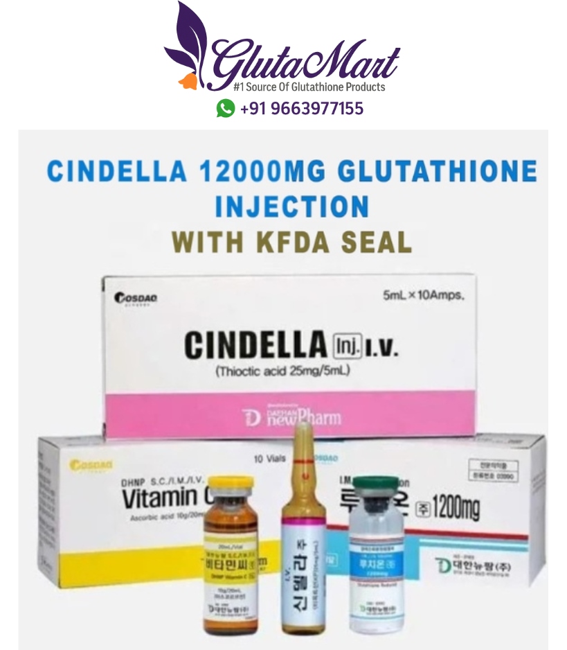 Cindella 1200mg Glutathione Injections with KFDA Seal