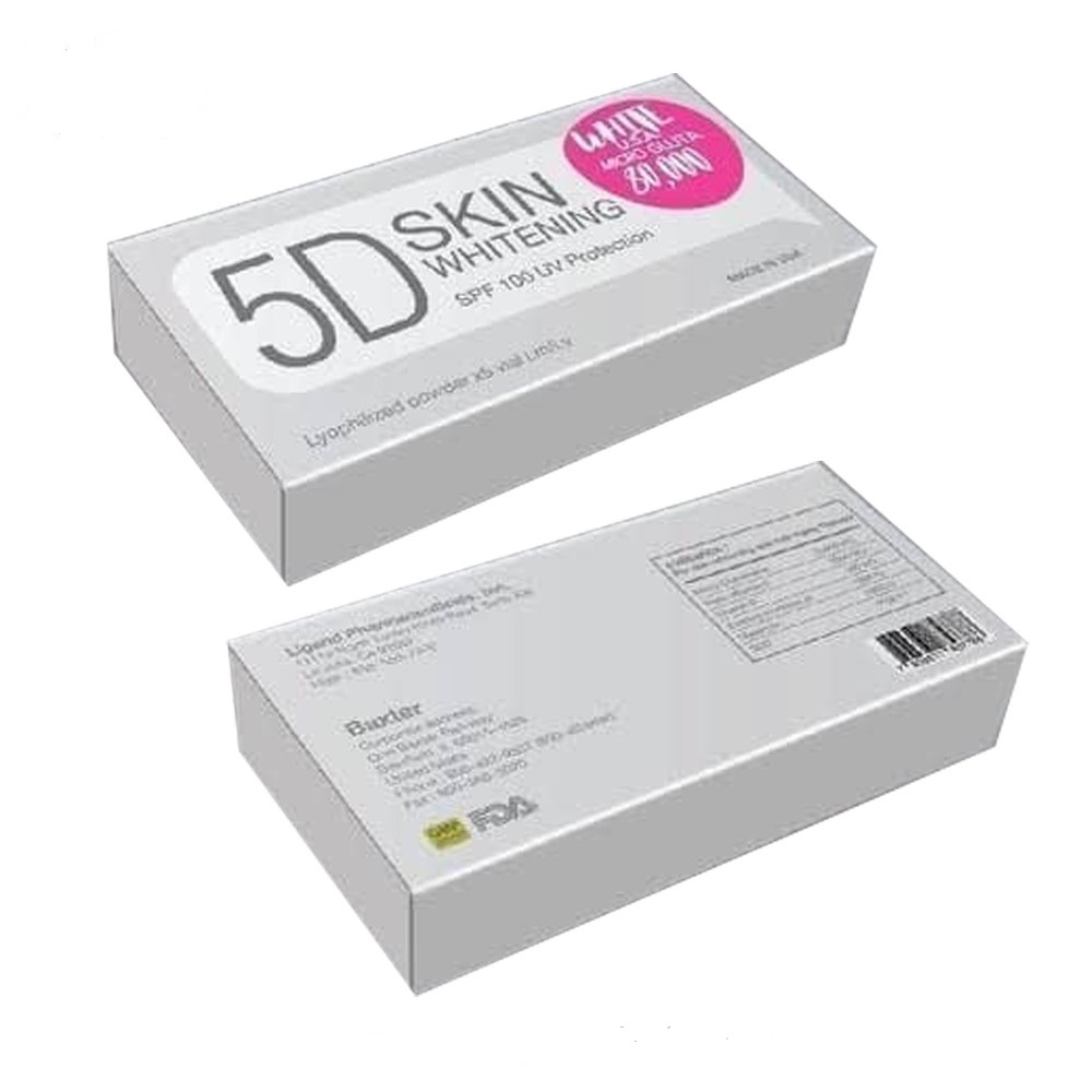 5D White USA Glutathione Injections 80000mg