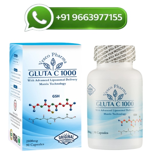 Vesco Pharma Gluta C 1000 Glutathione Skin Whitening Capsules