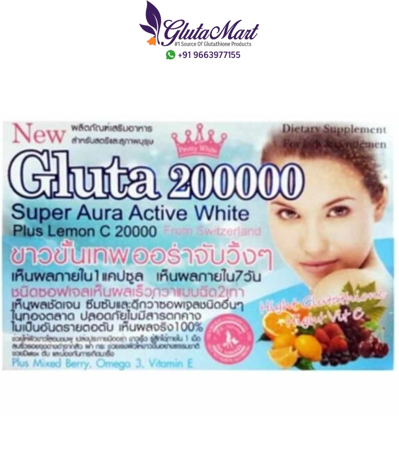 Gluta 200000 Mg Skin Whitening Softgels