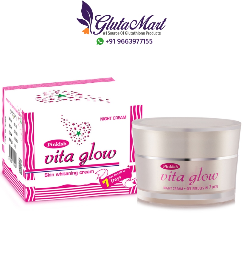 Pinkish Vita Glow Skin Whitening Night Cream
