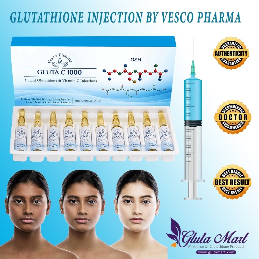 Glutathione Injection By Vesco Pharma Gluta C 1000 And Vitamin C