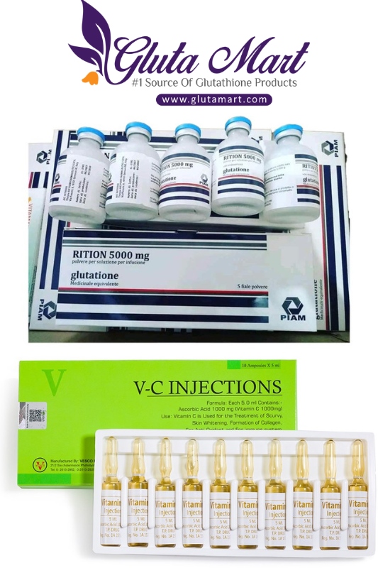 Rition Advanced 5000mg Glutathione Skin Whitening Injections