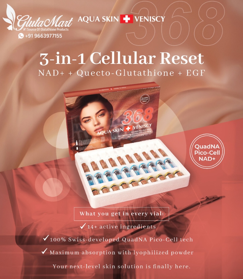 Aqua Skin Veniscy 368 Glutathione Injection