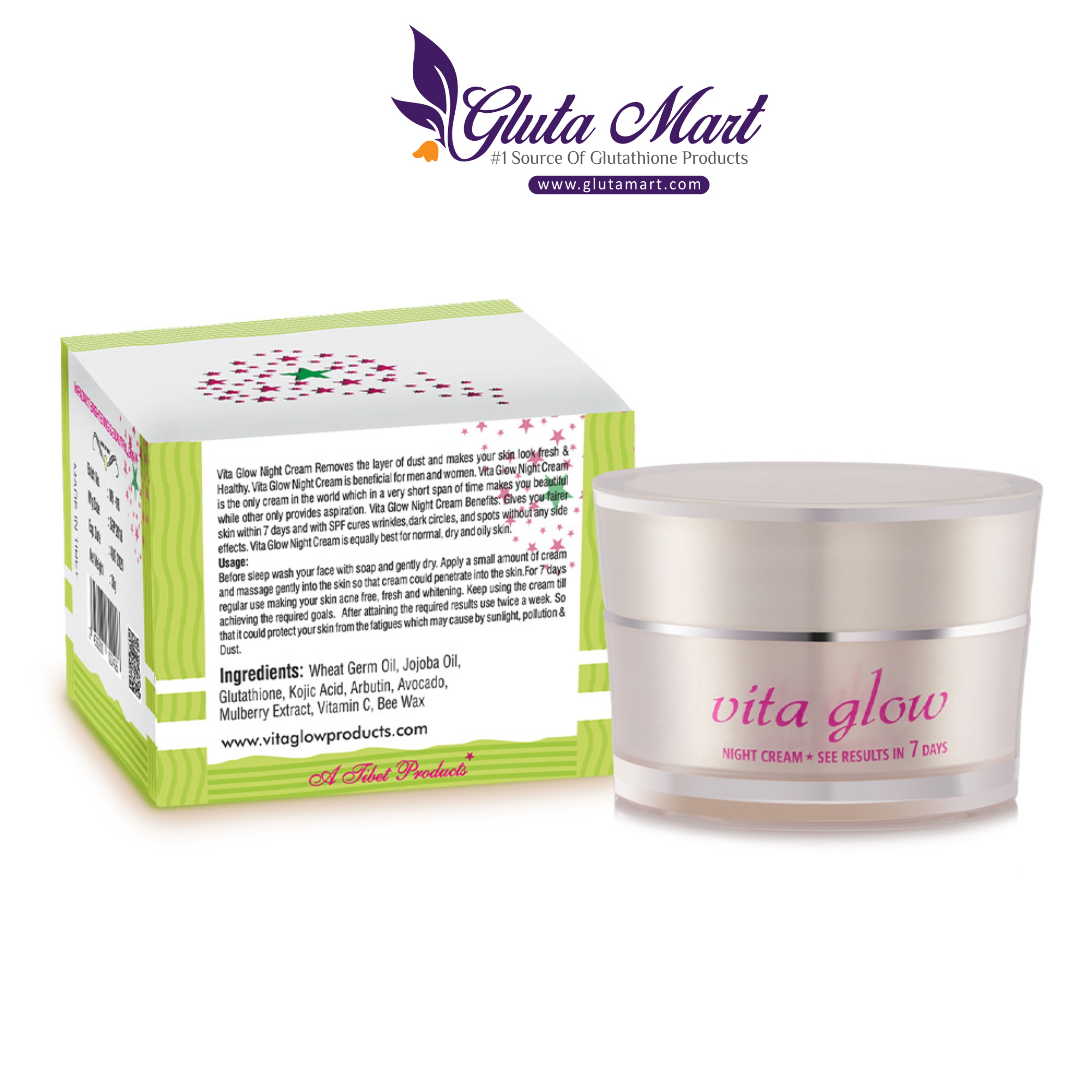 Vita Glow Skin Whitening Night Cream