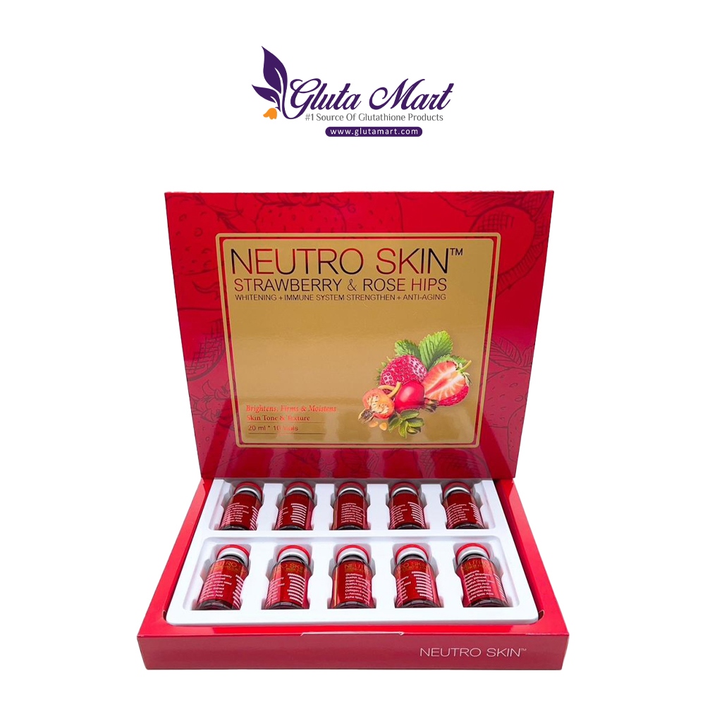Neutro Skin Strawberry & Rosehips Glutathione Skin Whitening Injection