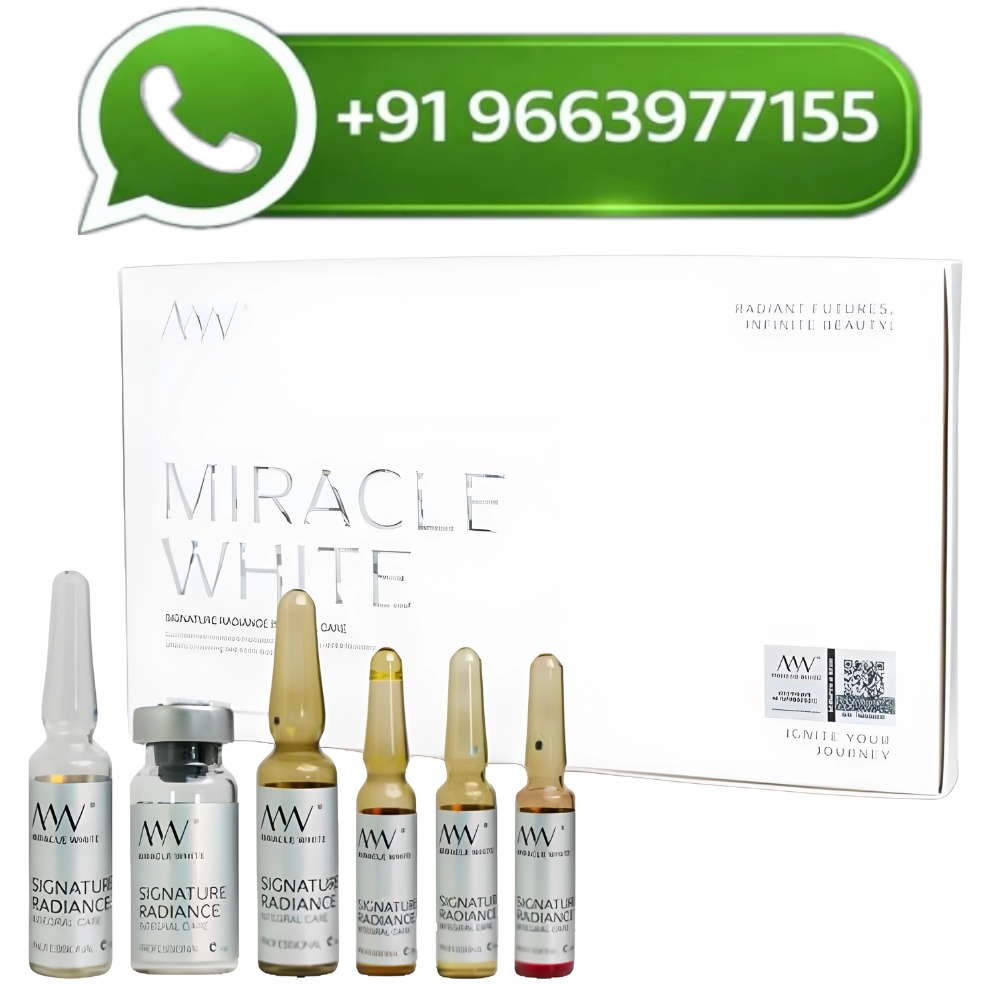 Miracle White 80000mg Glutathione Injection White Box