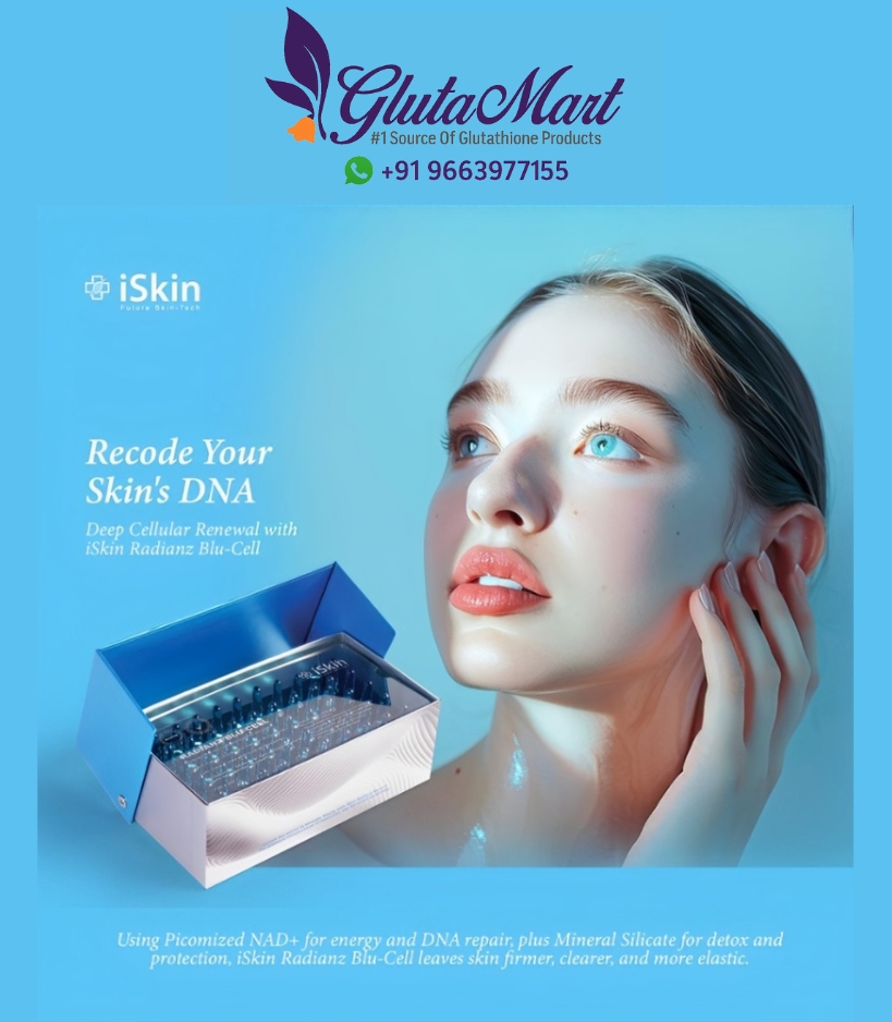iSkin Radianz Blu Cell With NAD Glutathione Injection