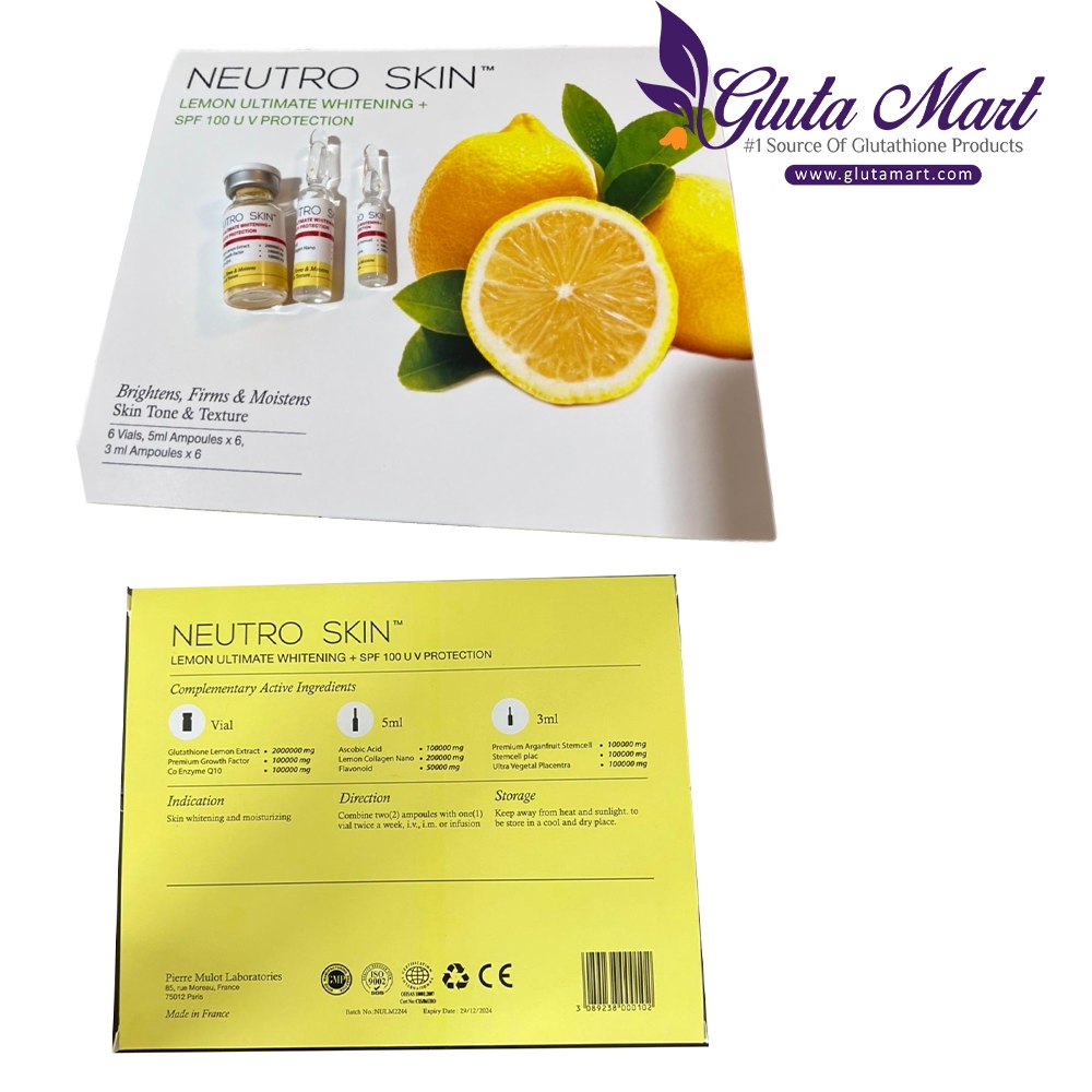 Neutro Skin Lemon Ultimate Whitening Glutathione Injection