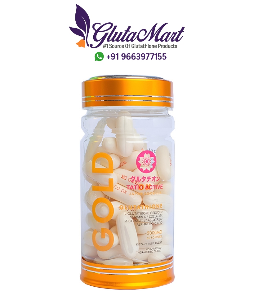 Tatio Active Gold Glutathione 2000mg Skin Whitening Softgels