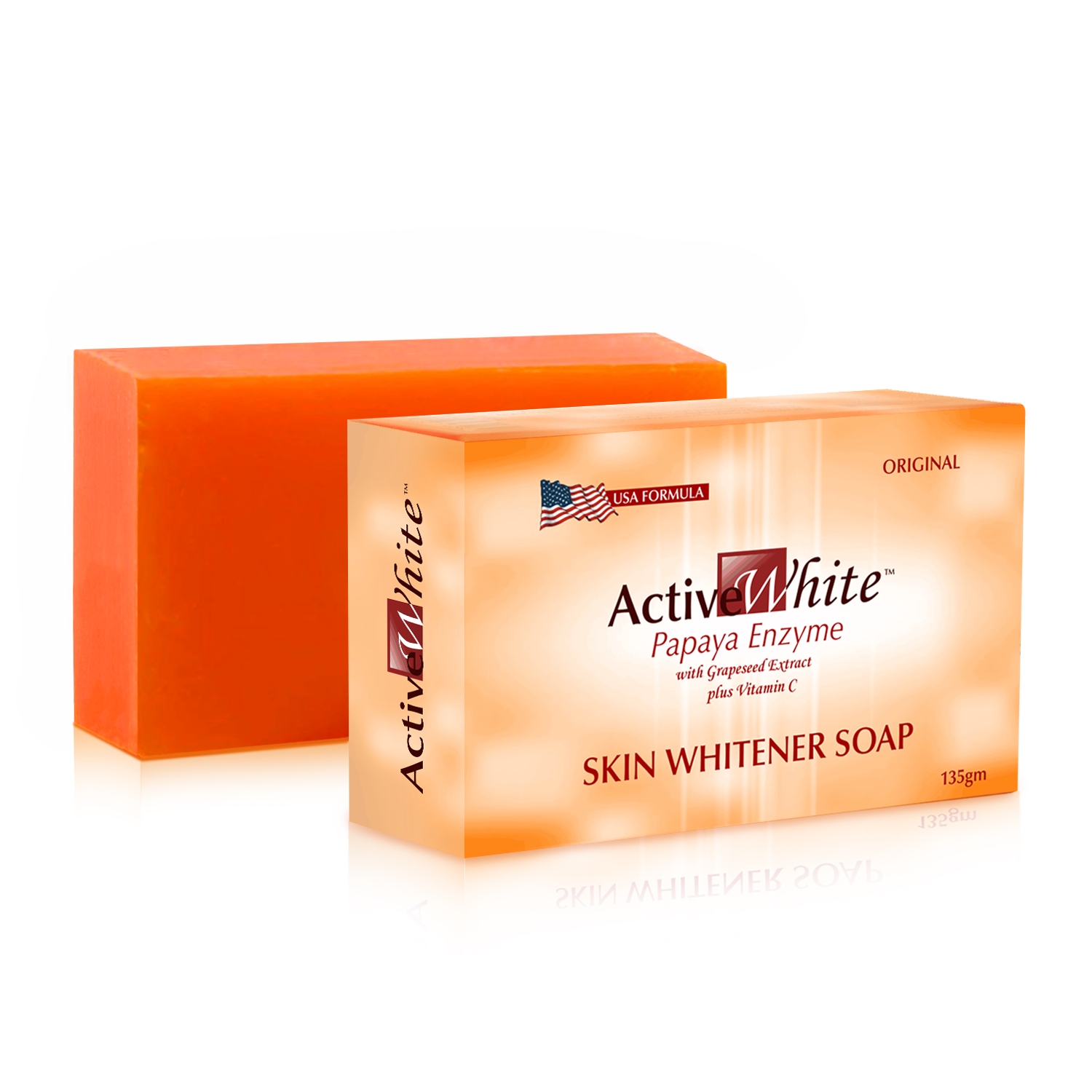 Active White Papaya Enzyme Skin Whitening Soap