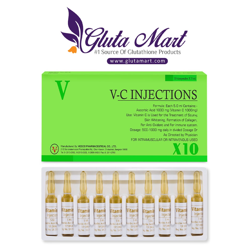 Vitamin C Injection By Vesco Pharma Ascorbic Acid 1000mg