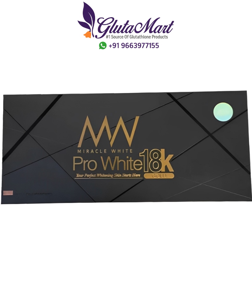 Miracle White Pro White 18K 180000mg Glutathione Injection