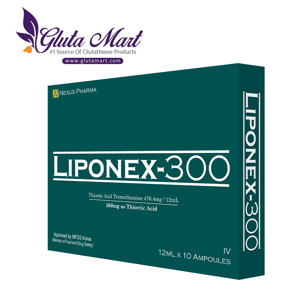 Nexus Pharma Liponex-300 Thioctic Acid Skin Whitening Injection