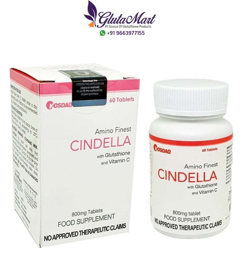 Cindella 800mg Glutathione Skin Whitening Tablets