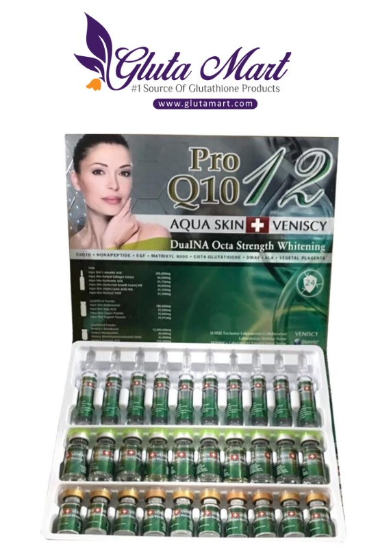 Aqua Skin Veniscy 12 DualNA Octa Strength Skin Whitening 10 Sessions Injection