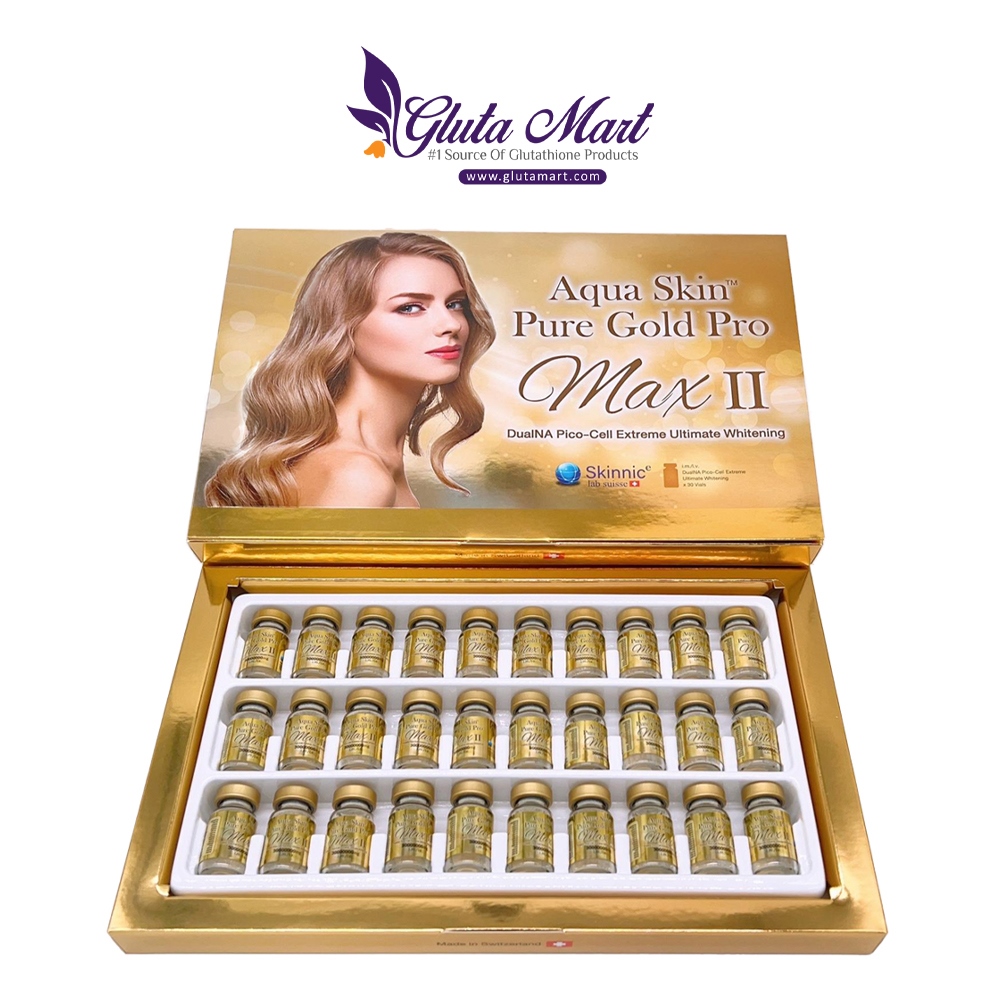 Aqua skin pure gold pro max II Glutathione Injection