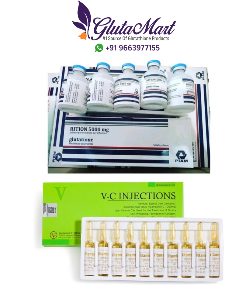 Rition Advanced 5000mg Glutathione Skin Whitening Injections