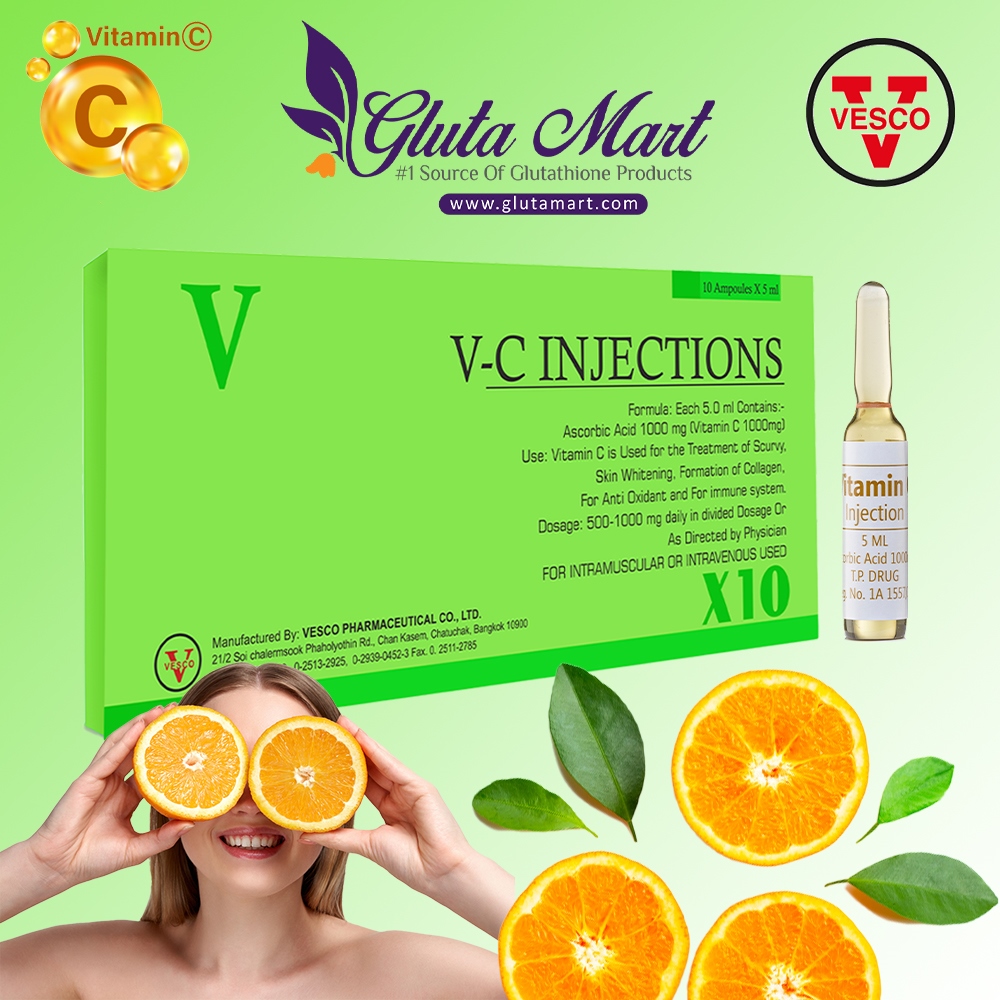 Vitamin C Injection By Vesco Pharma Ascorbic Acid 1000mg