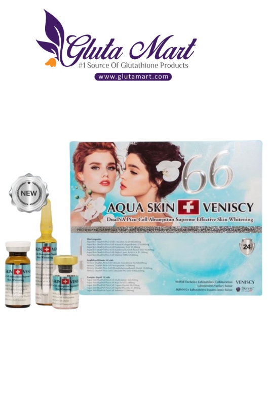 Aqua Skin Veniscy 66 Skin Whitening Glutathione Injections