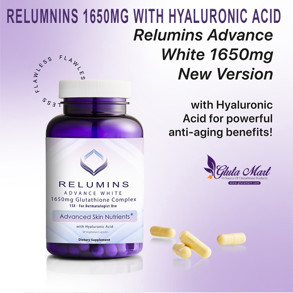 Relumins Advance White 1650mg Glutathione With Hyaluronic Acid