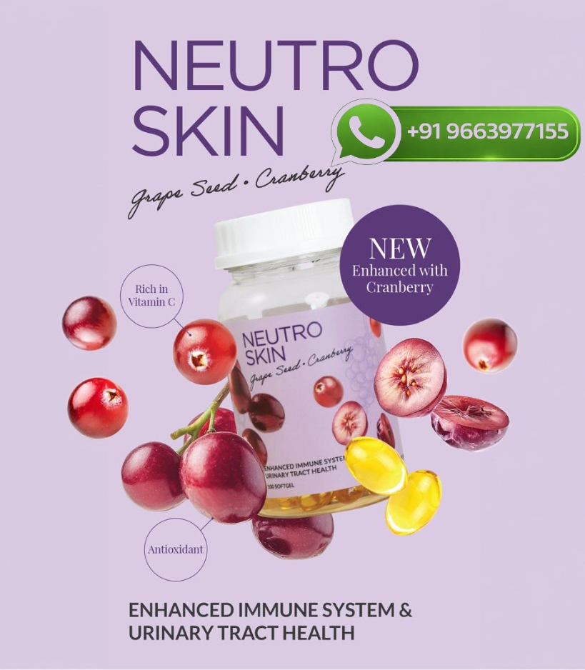 Neutro Skin Grape Seed, Cranberry Glutathione Whitening Softgels