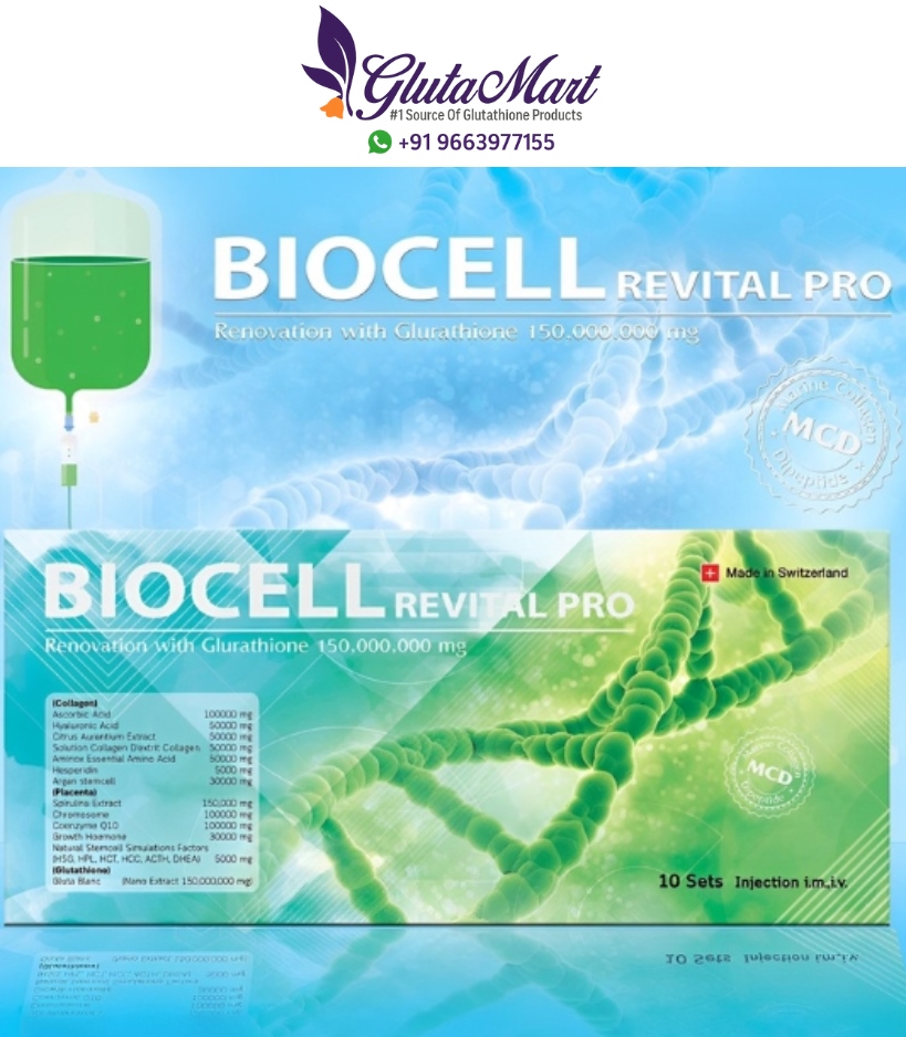 Biocell Revital Pro Renovation with Glutathione 150000000 mg Injection