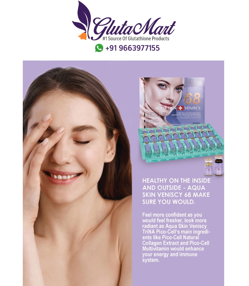 Aqua Skin Veniscy 68 TriNA Pico Cell Glutathione Injection