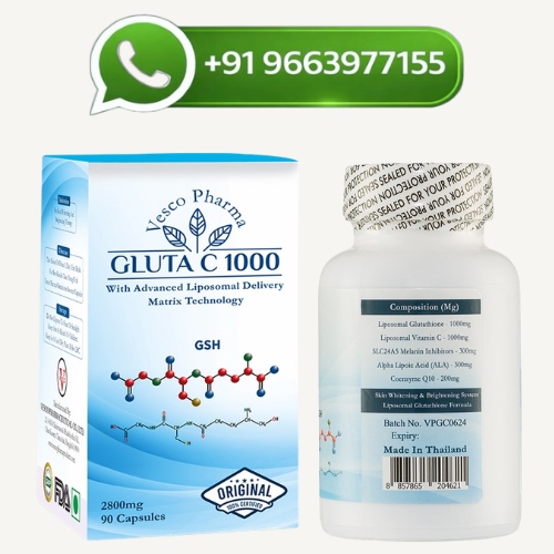 Vesco Pharma Gluta C 1000 Glutathione Skin Whitening Capsules
