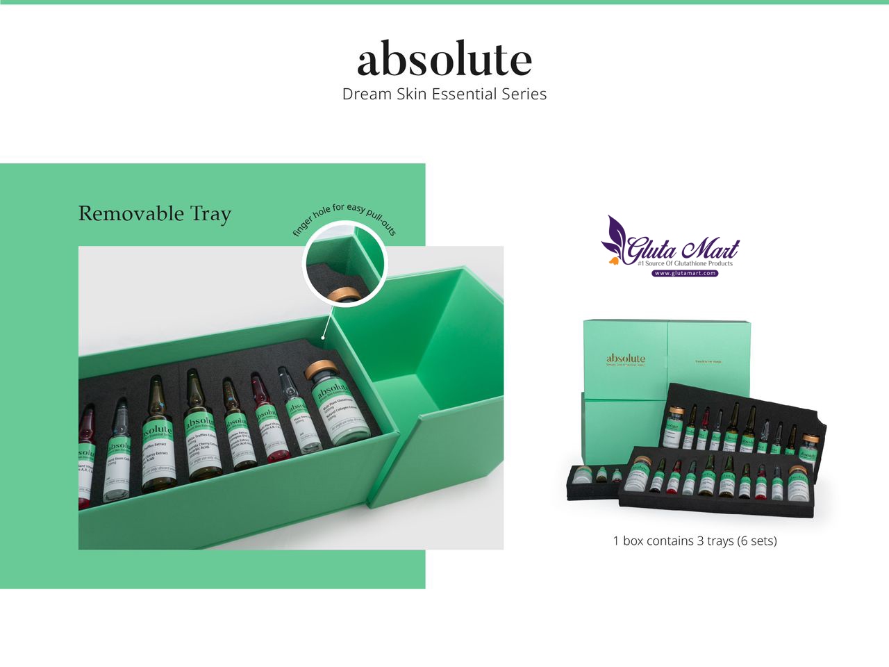 Absolute Dream Skin Essentials Skin Whitening Glutathione Injection