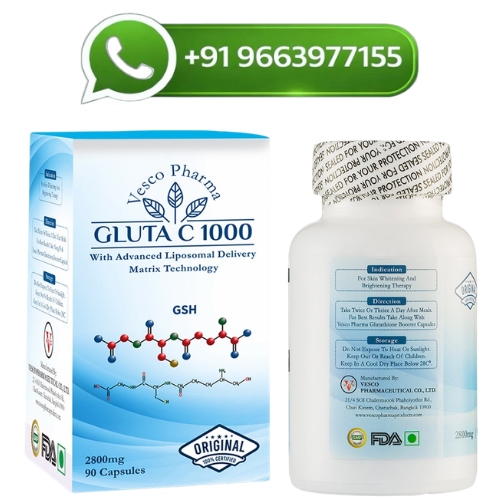 Vesco Pharma Gluta C 1000 Glutathione Skin Whitening Capsules