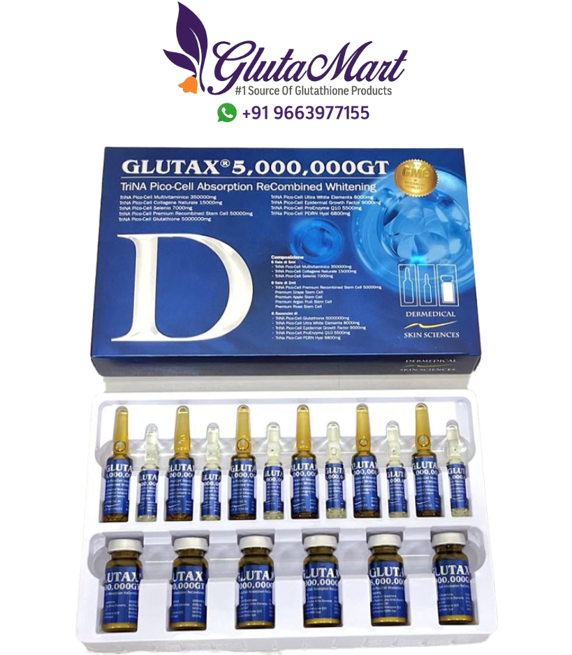 Glutax 5000,000GT TriNA Pico Cell Absorption Recombined Whitening Injection